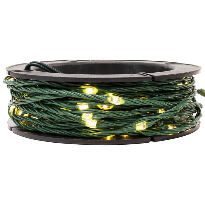MICROLIGHTS, 70 LED, GREEN WIRE, WARM-WHITE