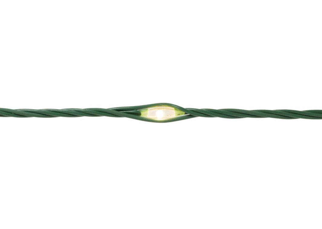 MICROLIGHTS, 70 LED, GREEN WIRE, WARM-WHITE