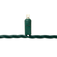 MINI-LIGHTS (5MM), 50 LED, GREEN WIRE, STEADY