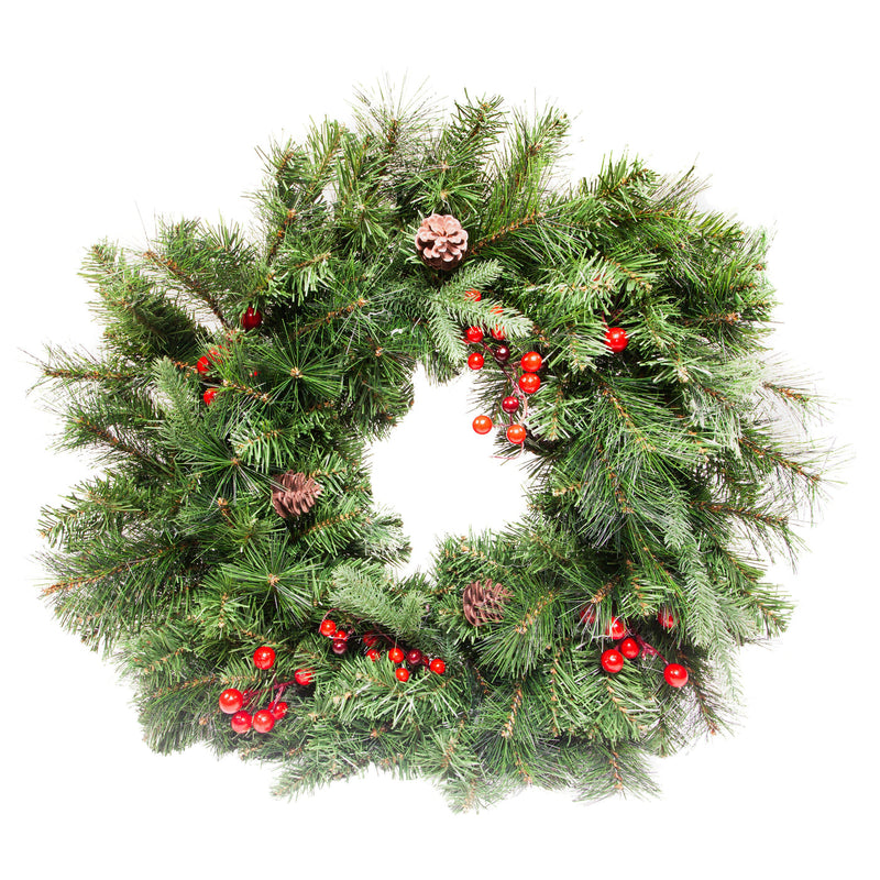 DELUXE WREATH, UNLIT, 30inch